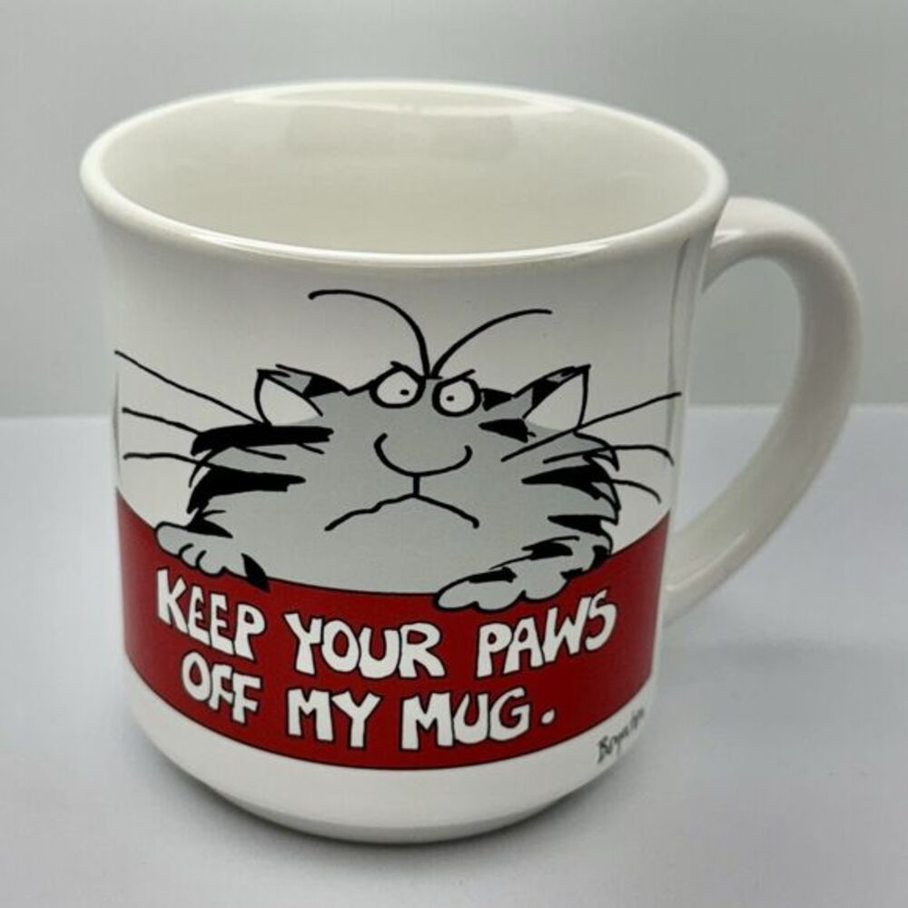 Vintage Cat Coffee Cup Mug Sandra Boynton Keep Your Paws Off My Mug